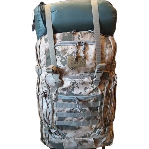 Taktik Askeri Sırt Çantası, 55+10 litre, Jandarma Kamuflajı