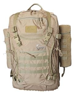 Taktik Askeri Sırt Çantası, 55+10 litre, Coyote Jandarma Kamuflaj - 55+10 Litre