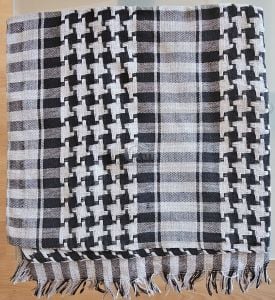 Askeri Puşi, Şal, Bandana, Eşarp Desenli Mor-Siyah Desenli