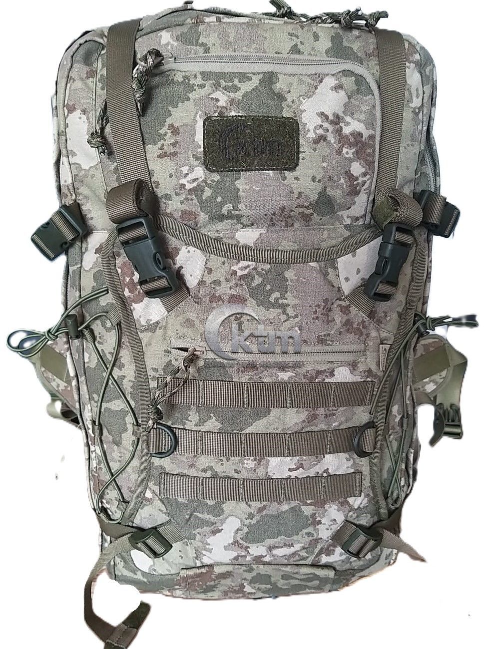 Taktik Askeri Sırt Çantası, 55+10 litre, Coyote Kara Kuvvetleri Kamuflaj - 55+10 Litre