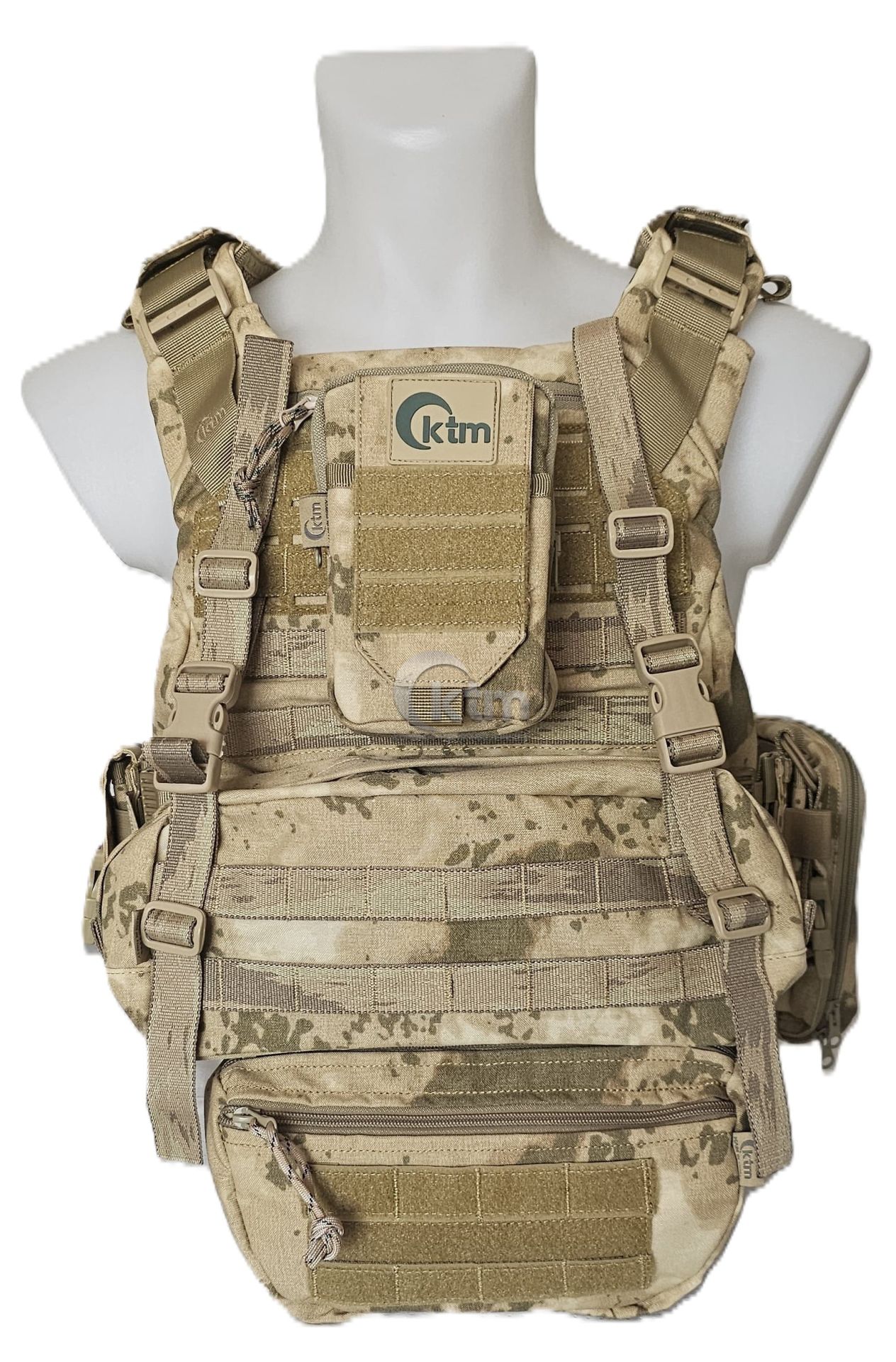 KUYAK-ATA® Makinalı Tüfek Hücum Yeleği, Model-4, Jandarma Kamuflaj