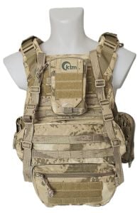 KUYAK-ATA® Makinalı Tüfek Hücum Yeleği, Model-4, Jandarma Kamuflaj