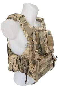 KUYAK-ATA® Makinalı Tüfek Hücum Yeleği, Model-1, Jandarma Kamuflaj